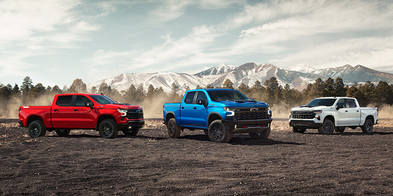 The new line-up of 2026 Chevrolet Silverado 1500s in Akron, OH