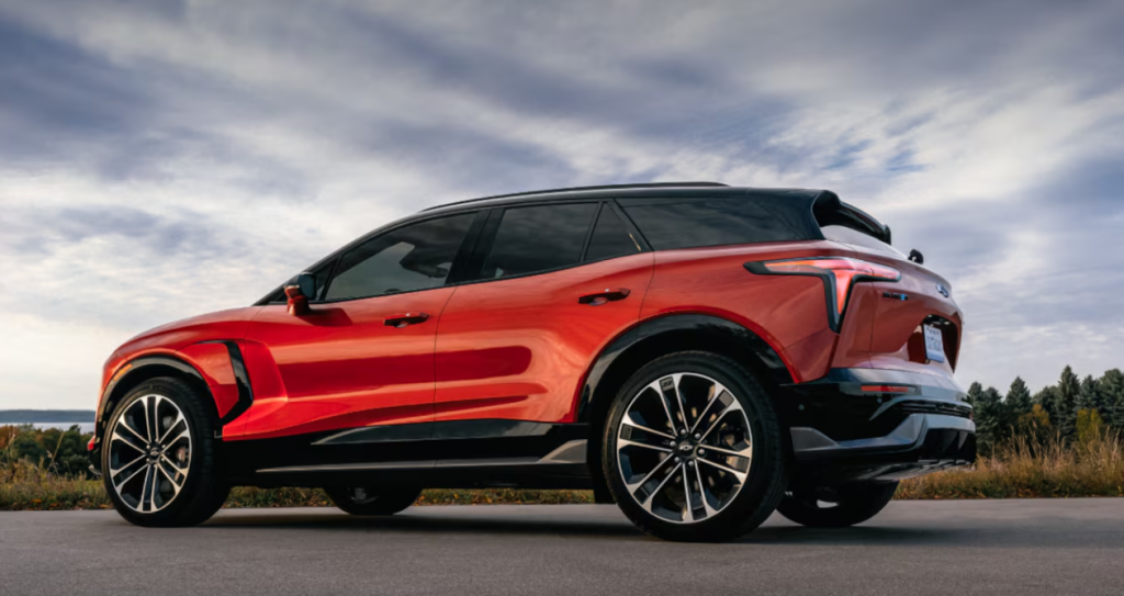A 2026 Chevrolet Blazer parked near the woods in Akron, OH