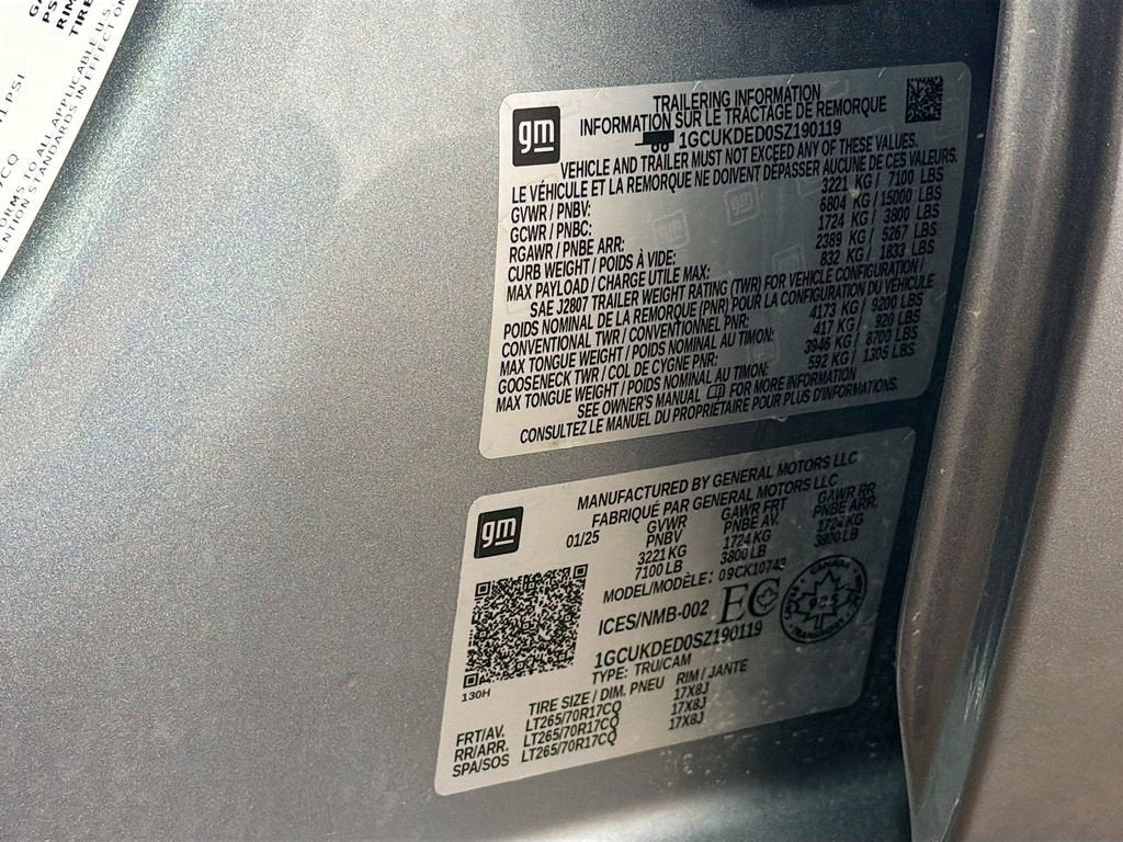 2025 Chevrolet Silverado 1500 LT