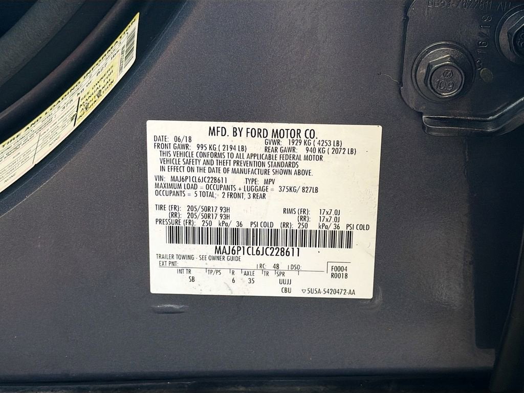 2018 Ford EcoSport SES