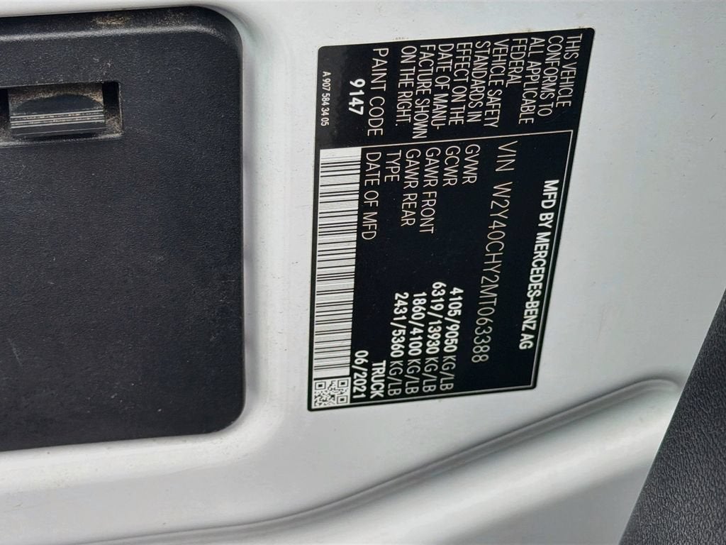 2021 Freightliner Sprinter Cargo Van NA