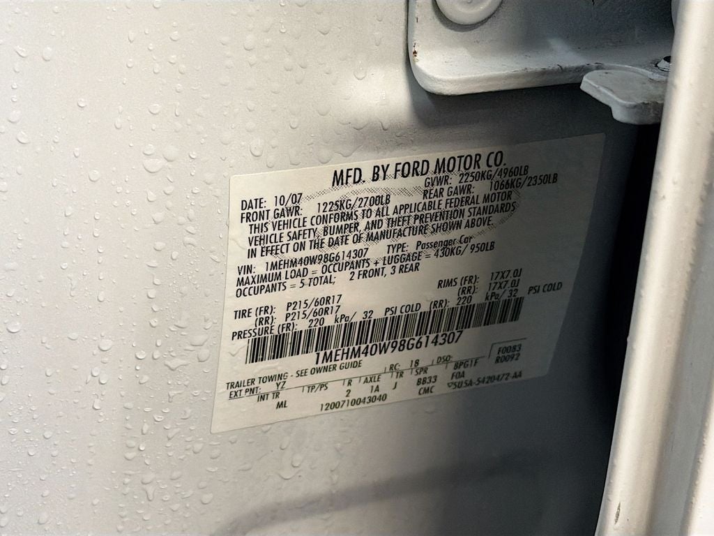 2008 Mercury Sable Base