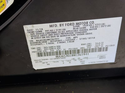 2019 Ford EcoSport SE