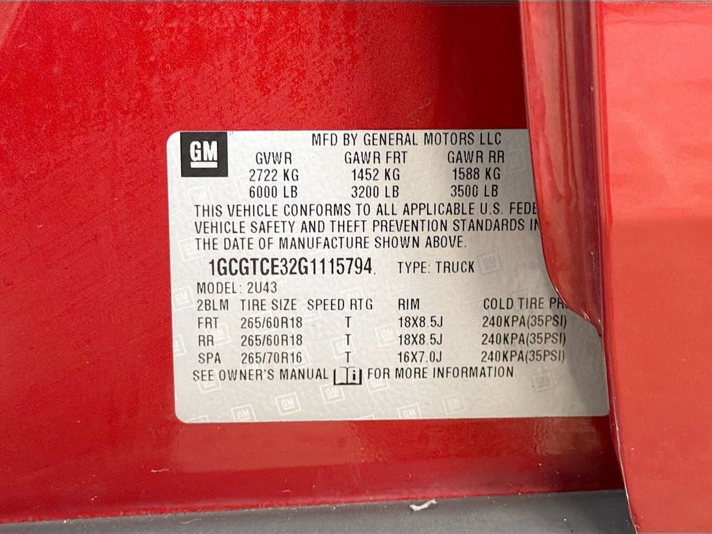 2016 Chevrolet Colorado LT