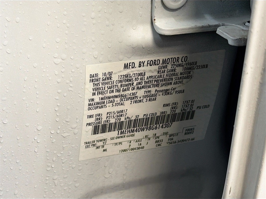 2008 Mercury Sable Base