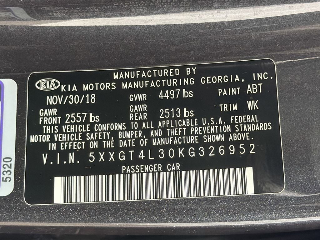 2019 Kia Optima S