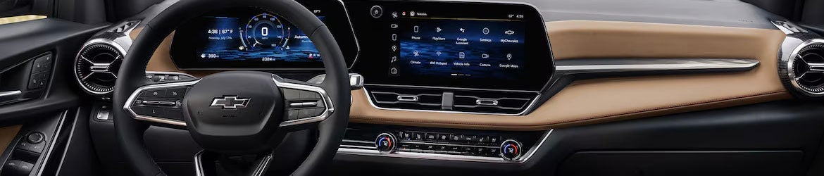 The infotainment system in the 2025 Chevrolet Equinox in Akron, OH