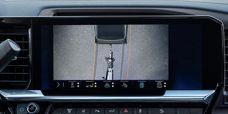 2026 Chevrolet Silverado 2500 HD safety features in Akron, OH, including Chevy Safety Assist, Forward Collision Alert, Automatic Emergency Braking, and Rear Cross Traffic Alert for enhanced driver protection.
