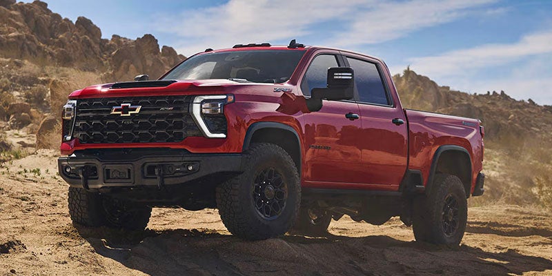 2026 Chevrolet Silverado 2500 HD trim levels in Akron, OH, including Work Truck, Custom, LT, LTZ, High Country, and ZR2, offering rugged durability, luxury, and off-road capability for every need.