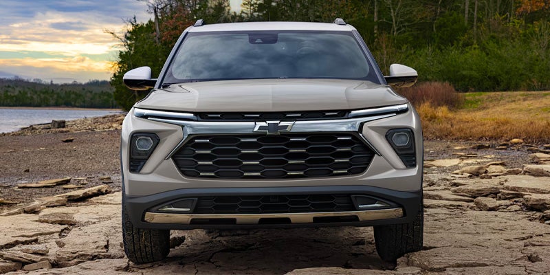 2026 Chevrolet Trailblazer front grille design showcasing bold Chevrolet SUV styling in Akron, OH
