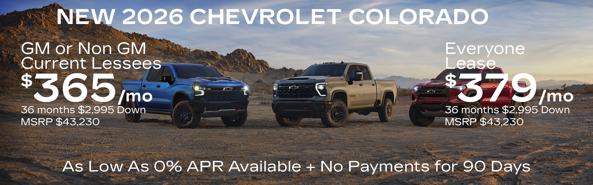 New 2026 Chevrolet Colorado